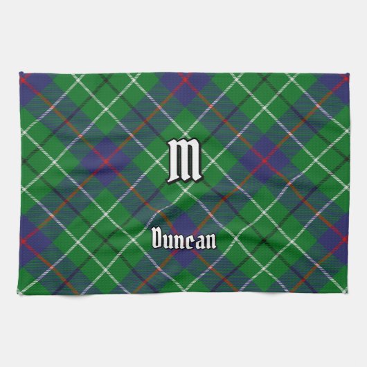 Clan Duncan Tartan Theedoek (Horizontaal)
