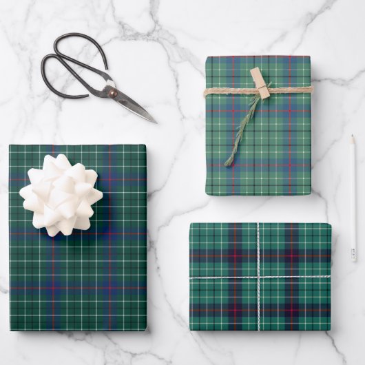 Clan Duncan Tartan Variaties Inpakpapier Vel (Voorkant)