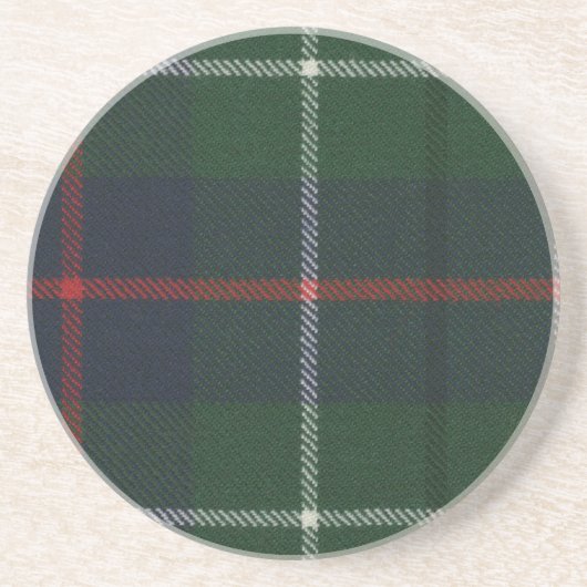 Clan Duncan Tartan Zandsteen Onderzetter (Voorkant)
