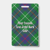 Clan Duncan Wapen over Tartan Badge (Achterkant)