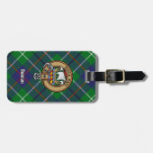 Clan Duncan Wapen over Tartan Bagagelabel (Voorkant horizontaal)