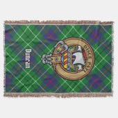 Clan Duncan Wapen over Tartan Deken (Voorkant)