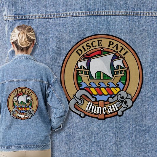 Clan Duncan Wapen over Tartan Denim Jacket