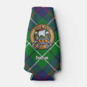 Clan Duncan Wapen over Tartan Flesjeskoeler (Voorkant)