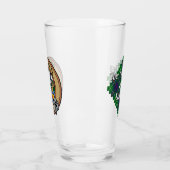 Clan Duncan Wapen over Tartan Glas (Links)