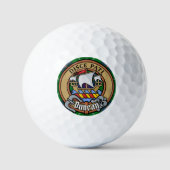Clan Duncan Wapen over Tartan Golfballen (Voorkant)