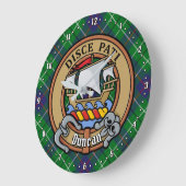 Clan Duncan Wapen over Tartan Grote Klok (Hoek)