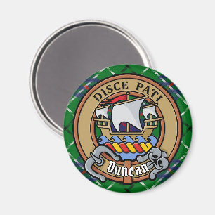Clan Duncan Wapen over Tartan Magneet