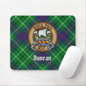 Clan Duncan-wapen over tartan Muismat (Met muis)