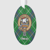 Clan Duncan Wapen over Tartan Ornament (voorkant)