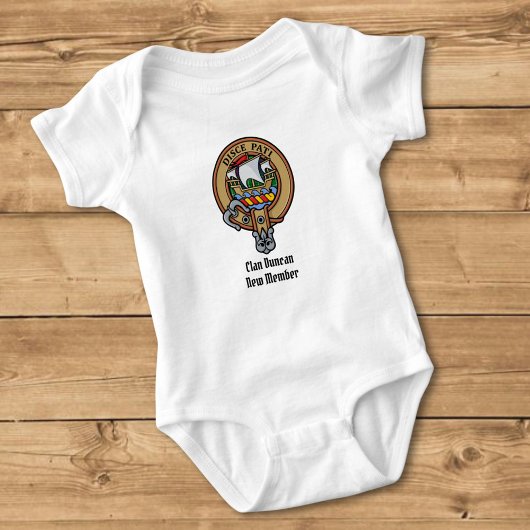 Clan Duncan Wapen over Tartan Romper