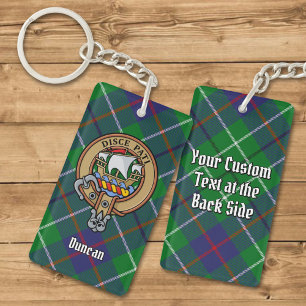 Clan Duncan Wapen over Tartan Sleutelhanger