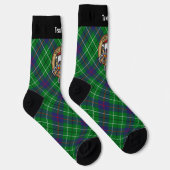 Clan Duncan Wapen over Tartan Sokken (Rechts)
