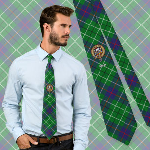 Clan Duncan Wapen over Tartan Stropdas