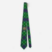 Clan Duncan Wapen over Tartan Stropdas (Voorkant)