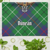 Clan Duncan Wapen over Tartan Theedoek (Gevouwen)