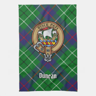 Clan Duncan Wapen over Tartan Theedoek
