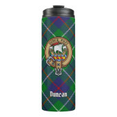 Clan Duncan Wapen over Tartan Thermosbeker (Voorkant)