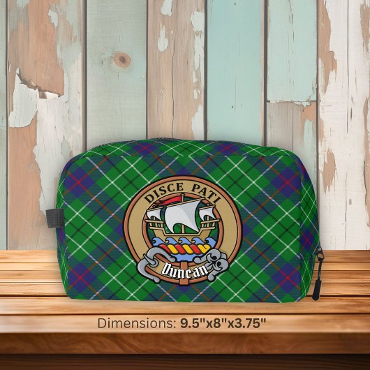 Clan Duncan Wapen over Tartan Toilettasje