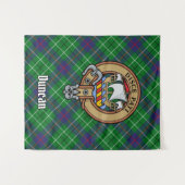 Clan Duncan Wapen over Tartan Wandkleed (Voorkant (horizontaal))