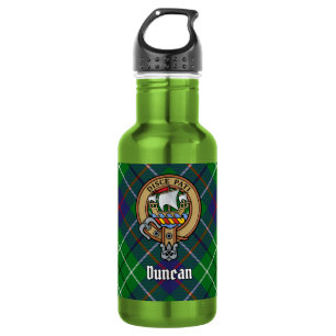 Clan Duncan Wapen over Tartan Waterfles