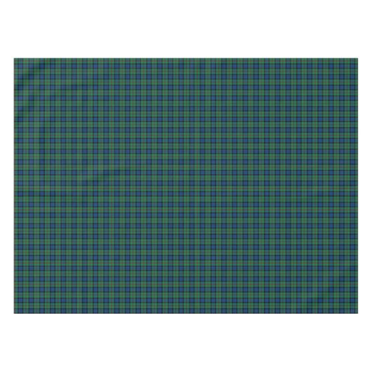 Clan Dundas Tartan Bright Blue en Green Plaid Tafelkleed (Voorkant (Horizontaal))