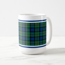 Clan Dundas Tartan Green en Blue Pset
