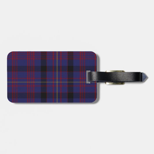 Clan Dundonald Tartan Pset Bagagelabel (Achterkant horizontaal)