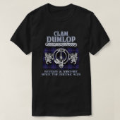 Clan Dunlop crest Schotse clans Schotse achternaam T-shirt (Design voorkant)