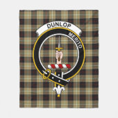 Clan Dunlop Hunting Tartan Pset Fleece Deken (Voorkant)