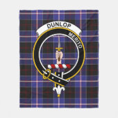 Clan Dunlop Modern Tartan Pset Fleece Deken (Voorkant)