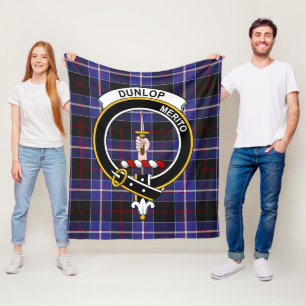 Clan Dunlop Modern Tartan Schotlandse ruit Fleece Deken