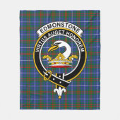 Clan Edmonstone Tartan Pset Fleece Deken (Voorkant)