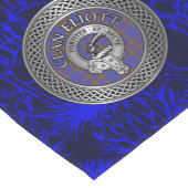 Clan Eliott Crest & Tartan Knot Korte Tafelloper (Hoek)