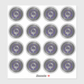 Clan Eliott Crest & Tartan Knot Sticker (Vel)