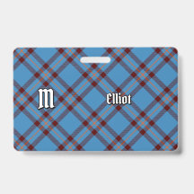 Clan Elliot Ancient Tartan Badge