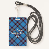 Clan Elliot Ancient Tartan Badge (Achterkant met draagriem)