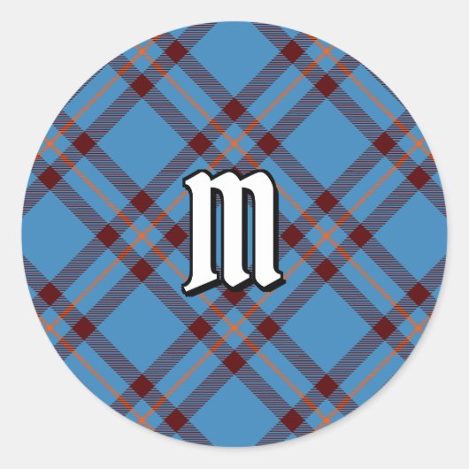 Clan Elliot Ancient Tartan Classic Ronde Sticker (Voorkant)