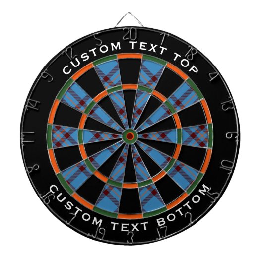 Clan Elliot Ancient Tartan Dart Board Dartbord (Voorkant)