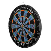 Clan Elliot Ancient Tartan Dart Board Dartbord (Voorkant Rechts)