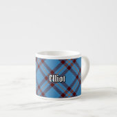 Clan Elliot Ancient Tartan Espresso Cup Kop (Voorkant rechts)