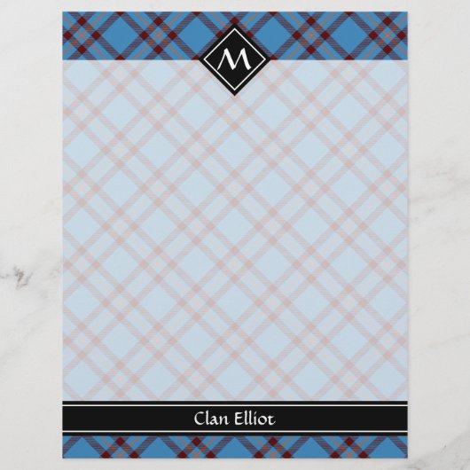 Clan Elliot Ancient Tartan Flyer (Achterkant)