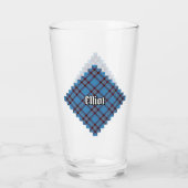 Clan Elliot Ancient Tartan Glass Glas (Achterkant)