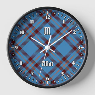 Clan Elliot Ancient Tartan Grote klok