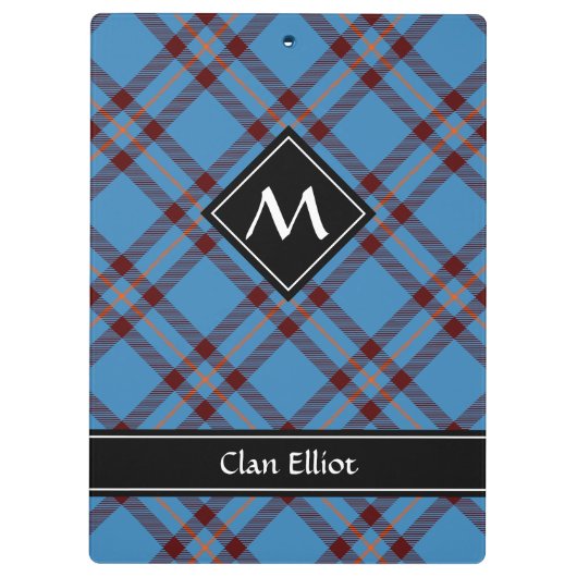 Clan Elliot Ancient Tartan Klembord (Achterkant)