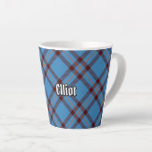 Clan Elliot Ancient Tartan Latte Mok (Rechterhoek)
