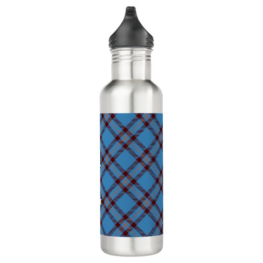 Clan Elliot Ancient Tartan Staal Waterfles Waterfles (Rechts)