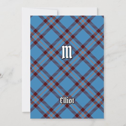 Clan Elliot Ancient Tartan uitnodiging (Voorkant)