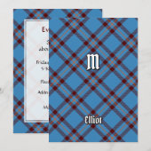 Clan Elliot Ancient Tartan uitnodiging (Voorkant / Achterkant)