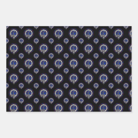 Clan Elliot Badge, Border Reiver Holiday, Scottish Inpakpapier Vel (Voorkant 3)